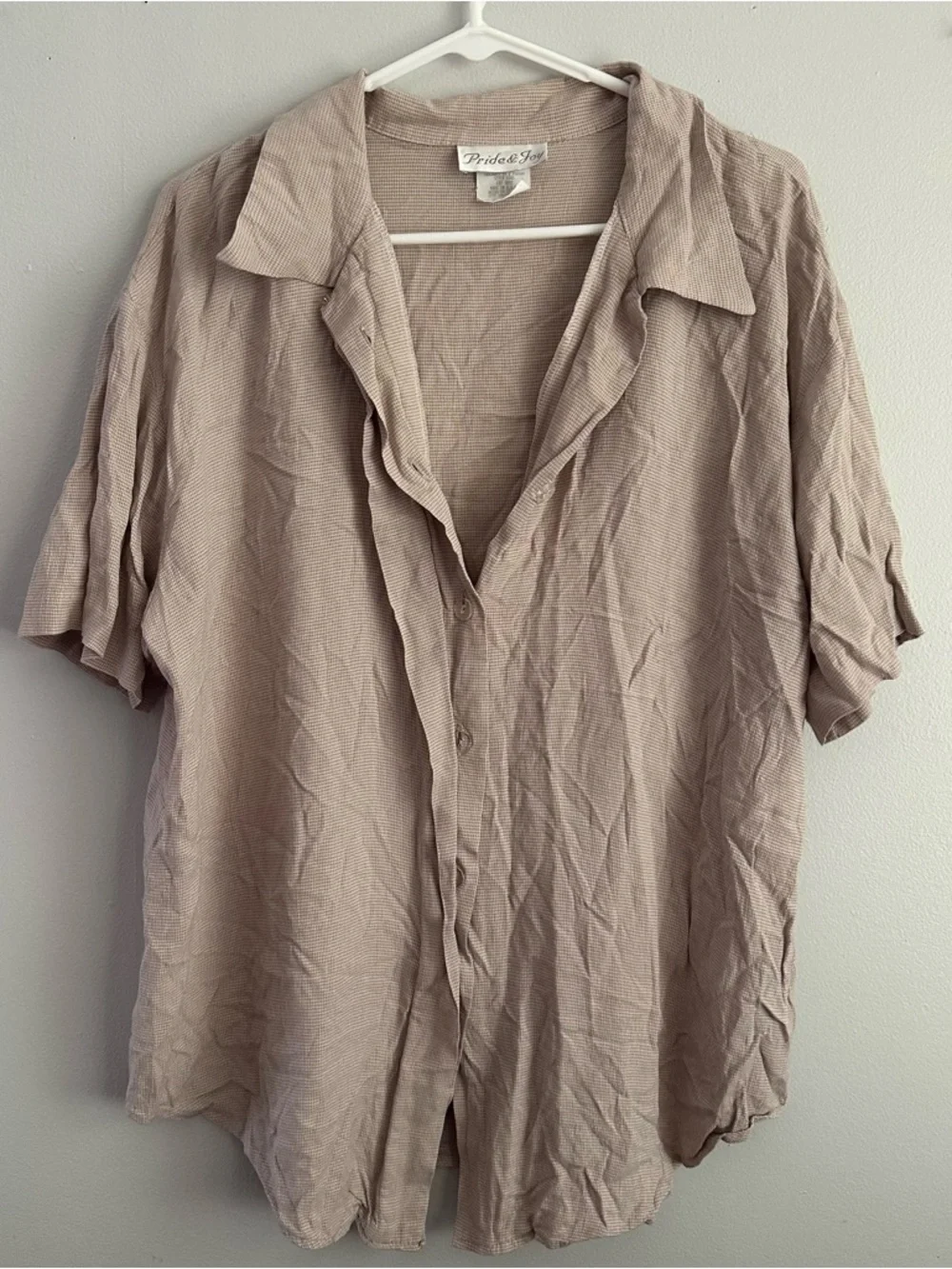 20w vintage women’s plus size button up pride & joy short sleeve 2x 2xl - Picture 1 of 9